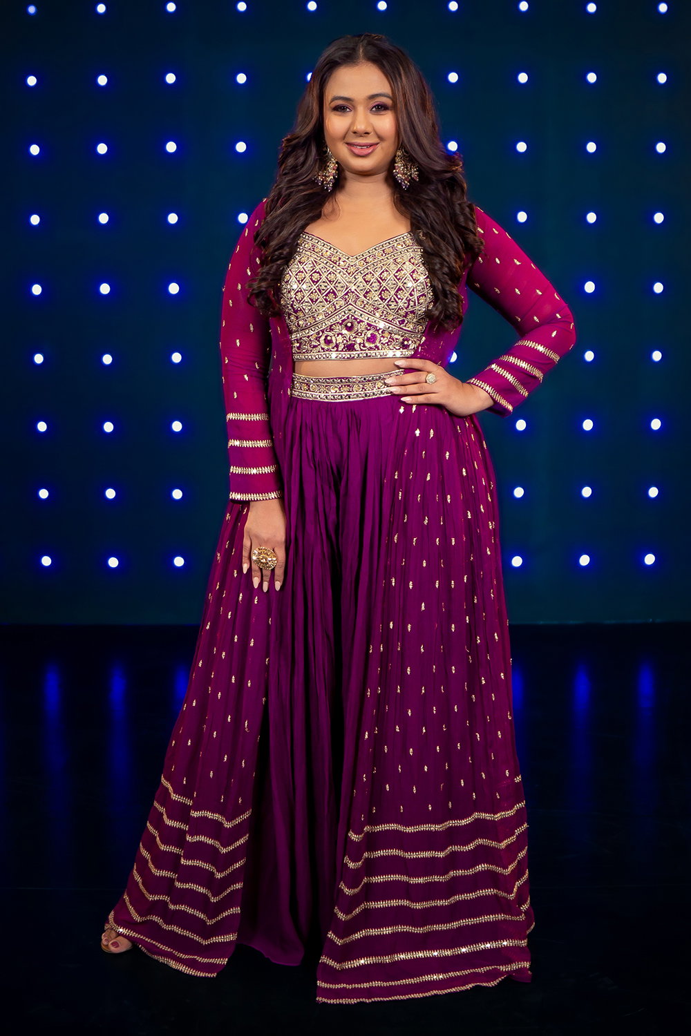 Paarvati purple cosmos set