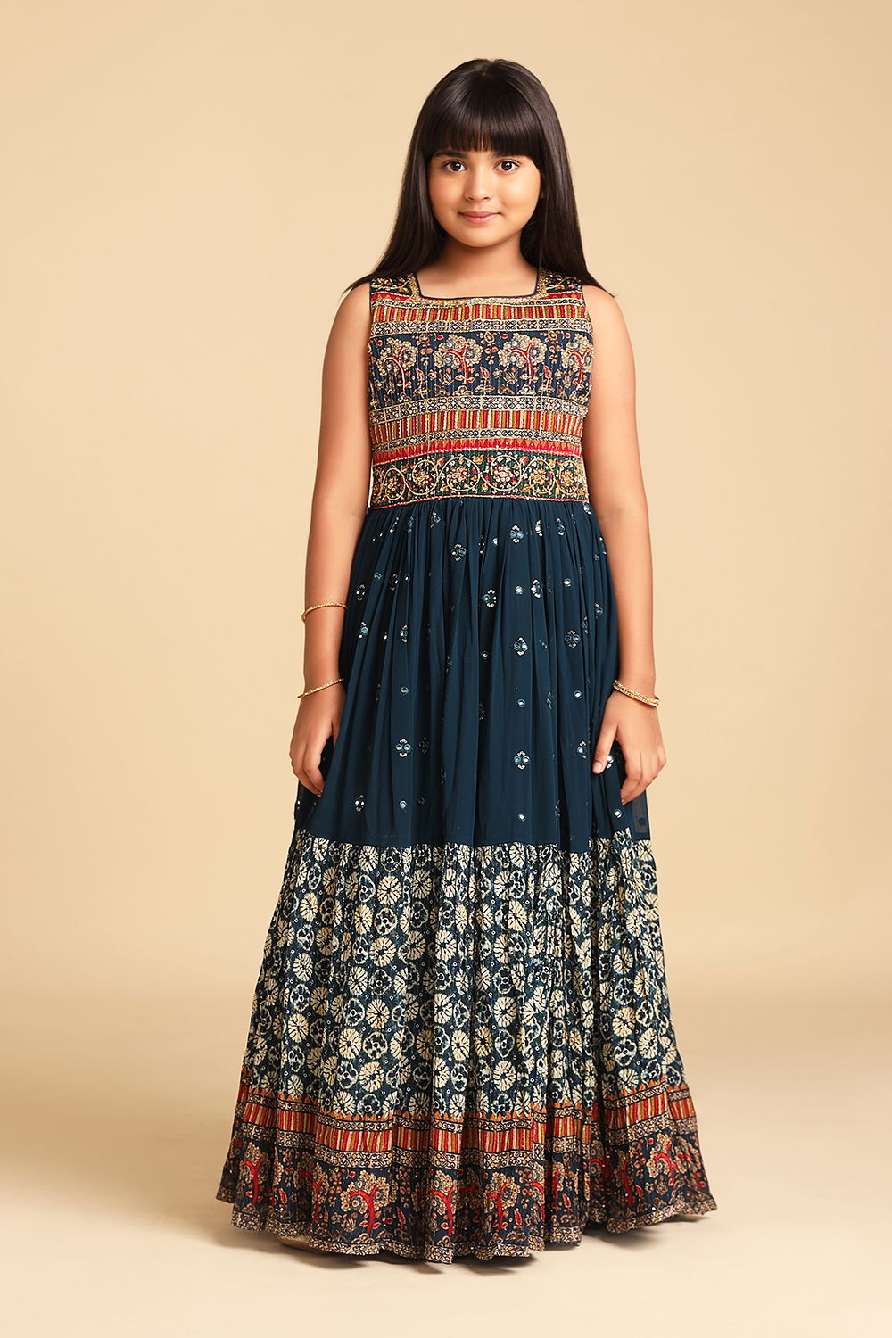 Anarkali gown for kids best sale